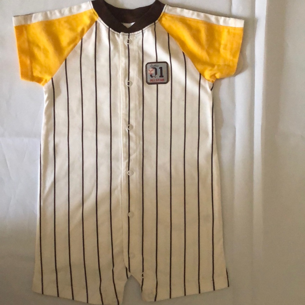 Romper Daddy's AllStar infant boys new size 18 months cotton snaps Carter's - Picture 1 of 2
